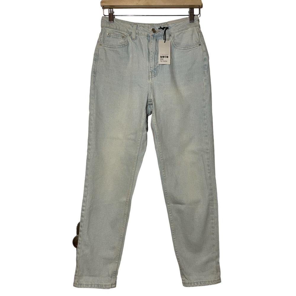 NWT Topshop Moto Mom High Waisted Denim size US 4